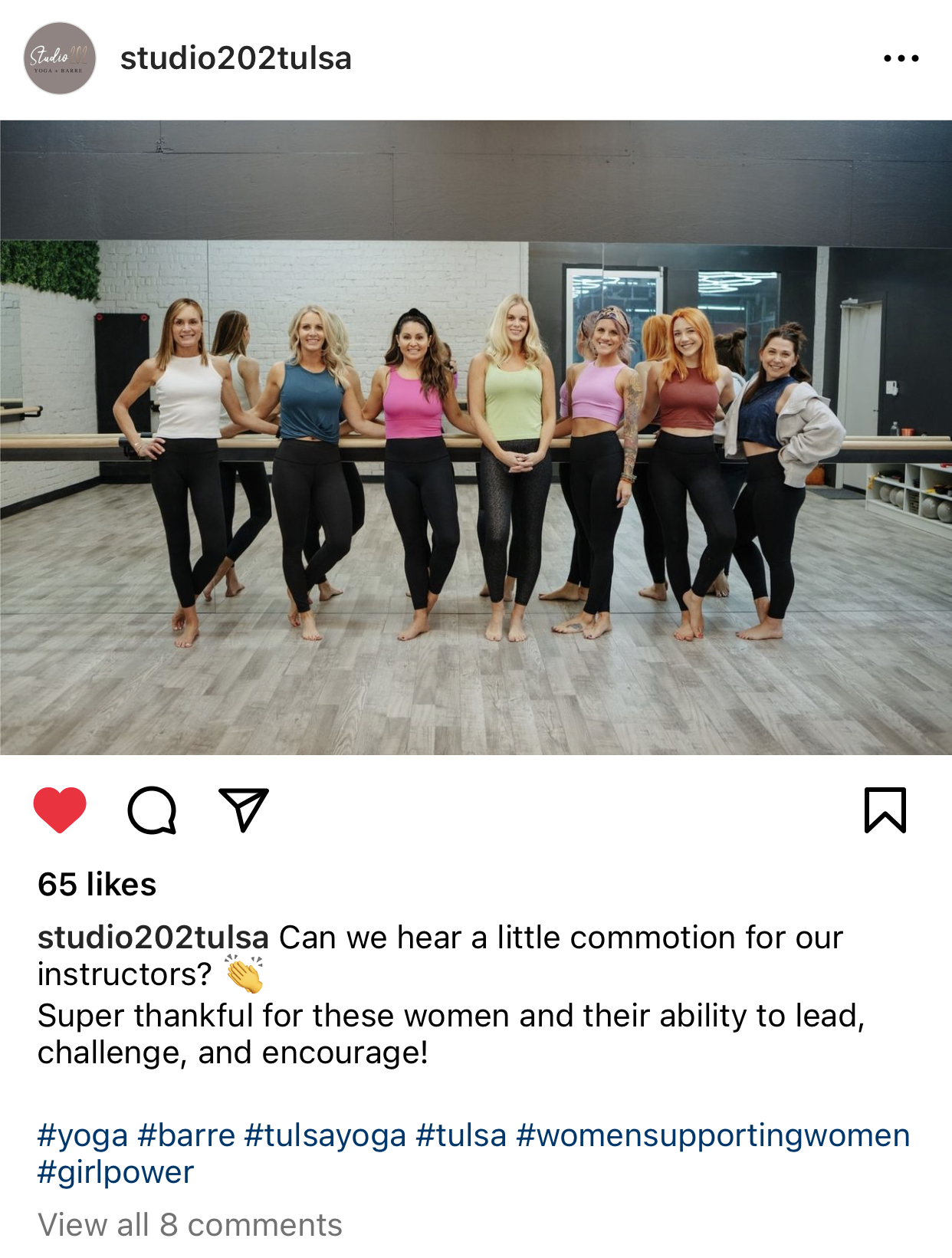 A social media post for a Tulsa company Studio 202